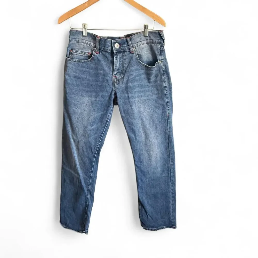 True Religion Ricky Straight Leg Medium Wash Blue Jeans Size 32
